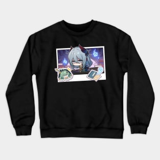 Honkai Star Rail Chibi Hanya Overworked Crewneck Sweatshirt